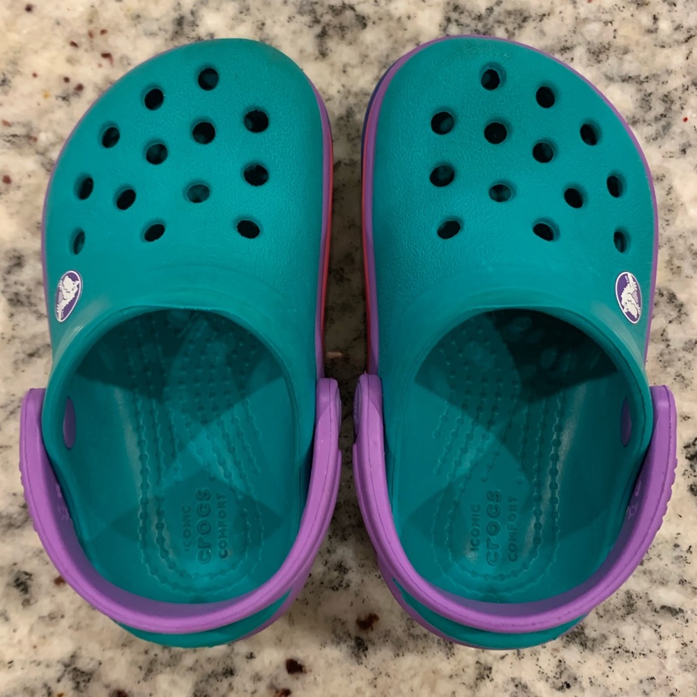 Croc Crocband Rainbow Band kids clog